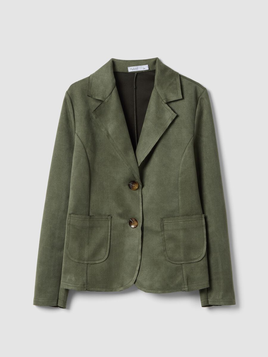 Green Lightweight Regular Fit Jacket with Pockets_4