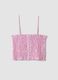 Pink pure cotton tank top with thin straps_4