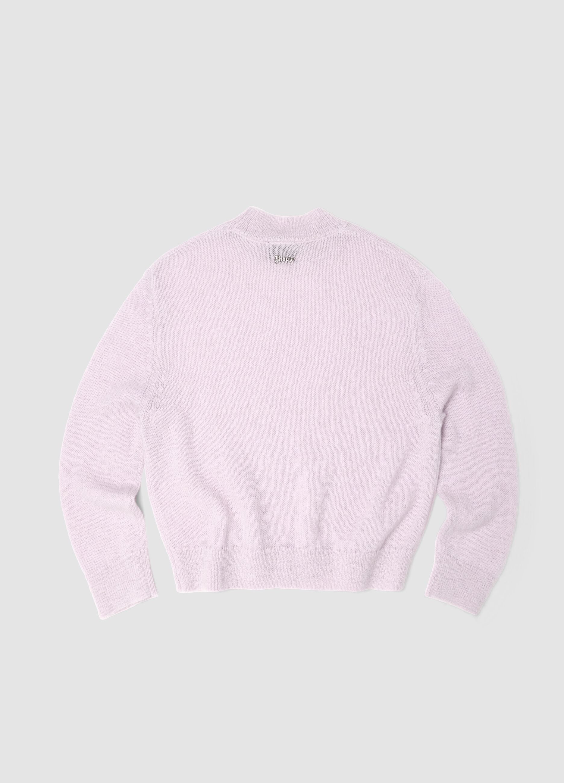 Light Pink Mohair Crew-Neck Jumper