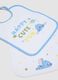3-pack of white organic cotton-blend bibs with Lilo & Stitch prints_1