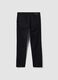 Black slim-fit stretch cotton twill trousers_6