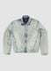 Vintage Light Blue Padded Denim Jacket_0