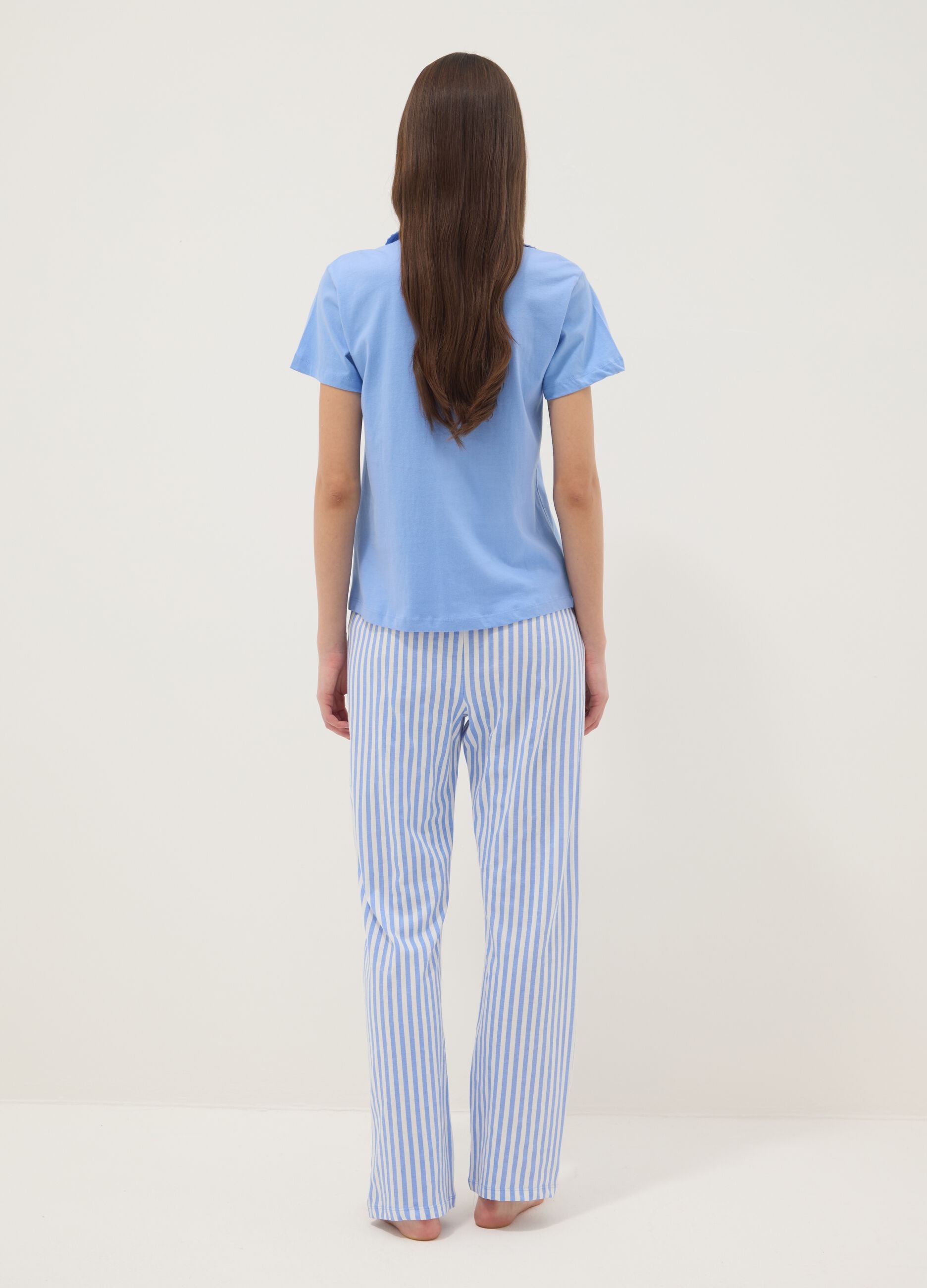 Multicoloured pure cotton regular fit pyjamas with Peanuts