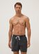 Black swim shorts with drawstring waist_0