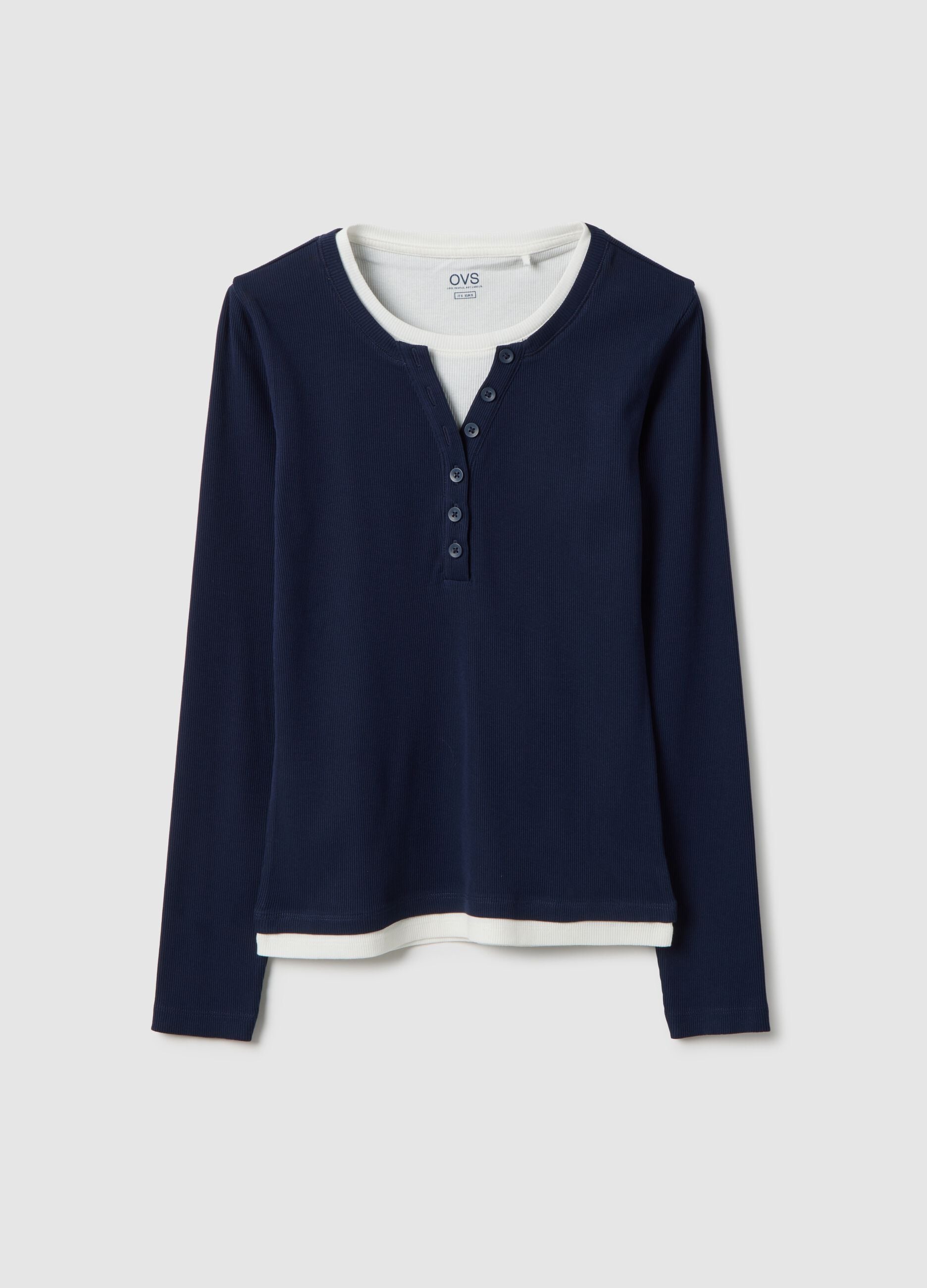Multicolour long sleeve pure cotton regular fit sweater