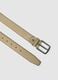 Beige Belt with Classic Buckle_1