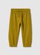 Children's regular fit black cotton jogger trousers_0
