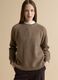 Brown pure cashmere oversized jumper_2