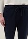 Blue stretch cotton trousers regular fit_3
