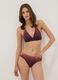 Brown stretch swim briefs with ombr&eacute; effect_0