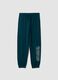 Blue joggers in pure organic cotton_0
