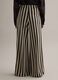 Multicolour striped regular fit viscose blend trousers_2