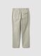 Beige pure cotton regular-fit chino trousers_2