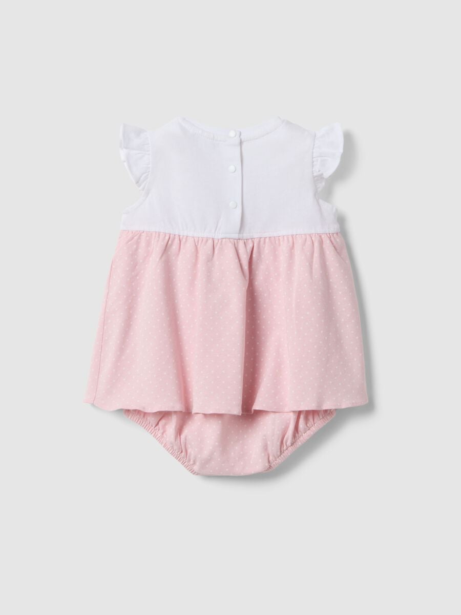 Multicolour pure cotton romper for baby girl_1