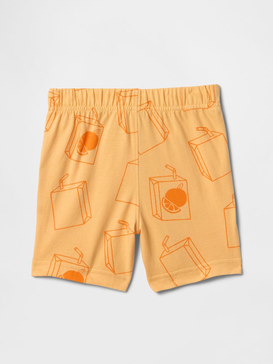 Orange pure cotton children's shorts_0
