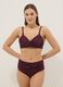 Purple shaping bikini top in stretchy fabric_1