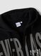 Black cotton-blend zip-up hoodie_5
