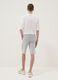 Grey pure cotton shorts with elasticated waist_1