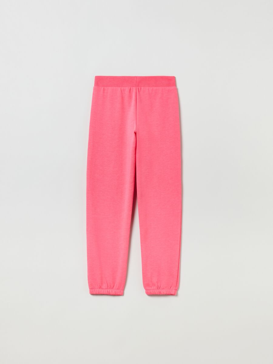 Joggers in felpa con stampa logo GAP_1