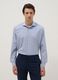 Multicolor striped lyocell blend shirt regular fit_0