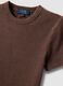 Brown stretch cotton fitted t-shirt_5