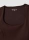 Brown cropped sports top in breathable stretch fabric ALTAVIA STUDIO_7