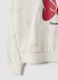 White cotton-blend crew-neck sweatshirt with Minnie print for girls_3