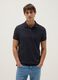 Blue regular fit pure cotton polo_0