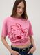 Pink pure cotton regular fit T-shirt with Stitch print_0