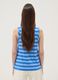 Blue striped stretch viscose tank top_3