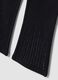 Blue flared stretch cotton leggings_2