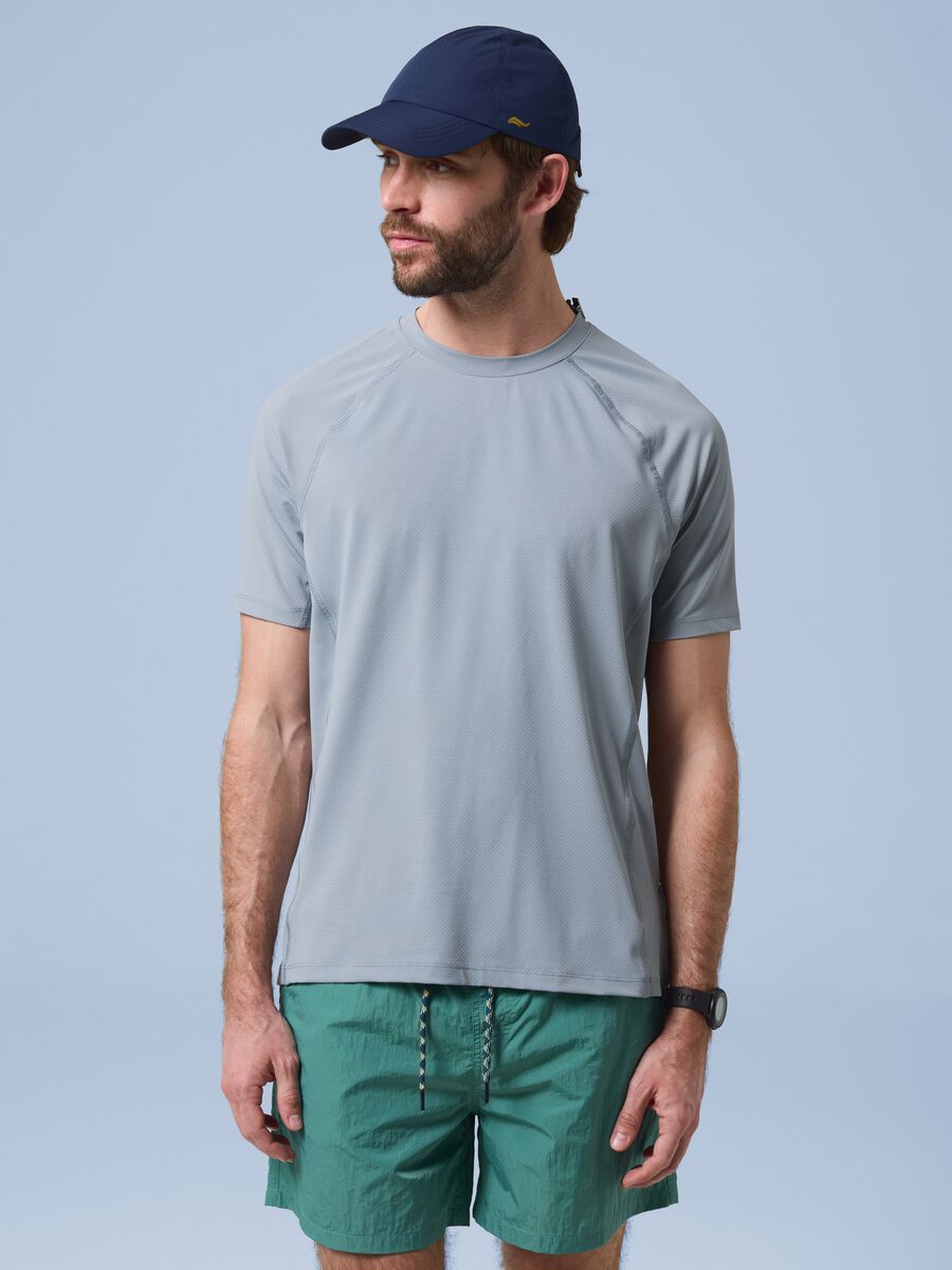 T-shirt grigia in tessuto elasticizzato ALTAVIA SAILING_1