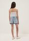 Blue pure cotton denim shorts for girls &ndash; straight fit_1