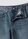 Wide Leg Blue Denim Pure Cotton Jeans_6