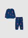 Newborn blue pure cotton pyjamas regular fit with Spider-Man prints_0