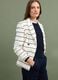 White striped regular-fit double-breasted blazer with classic lapel_0