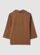 Beige viscose-blend shirt with classic collar_6