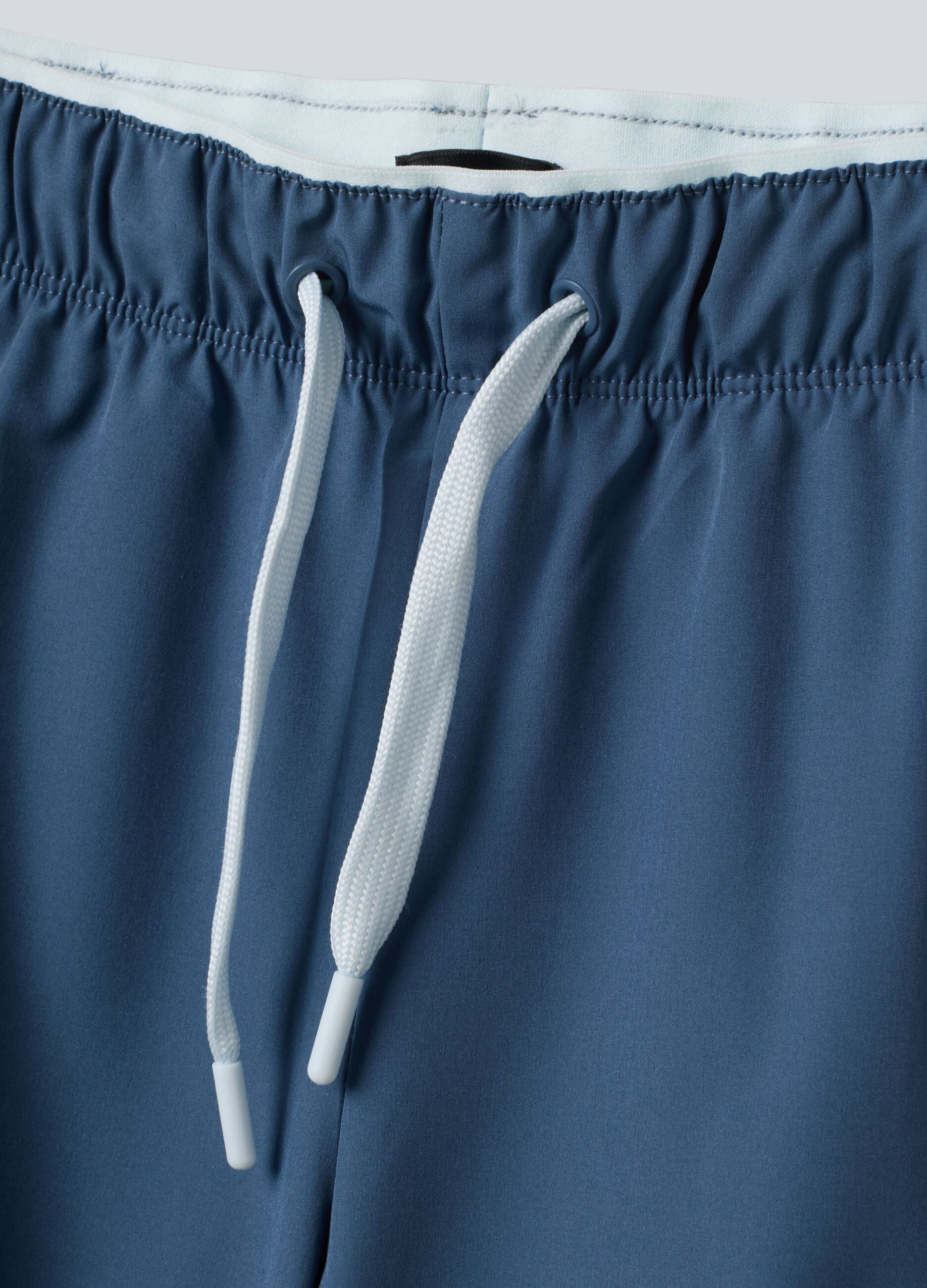 ALTAVIA COURT blue sports shorts in stretchy technical fabric for boys