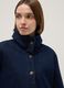 Regular fit blue denim cotton jacket with collar_0