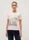 Regular fit multicolour pure cotton T-shirt with Pink Floyd print_0