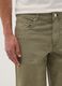 Green regular-fit stretch cotton Bermuda shorts_3