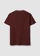 Brown pure cotton crew-neck T-shirt with Jeep print_2