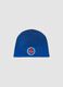 Blue stretch cotton hat with MARVEL Spider-Man print for boys_0