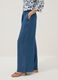 Blue palazzo trousers in pure lyocell_3
