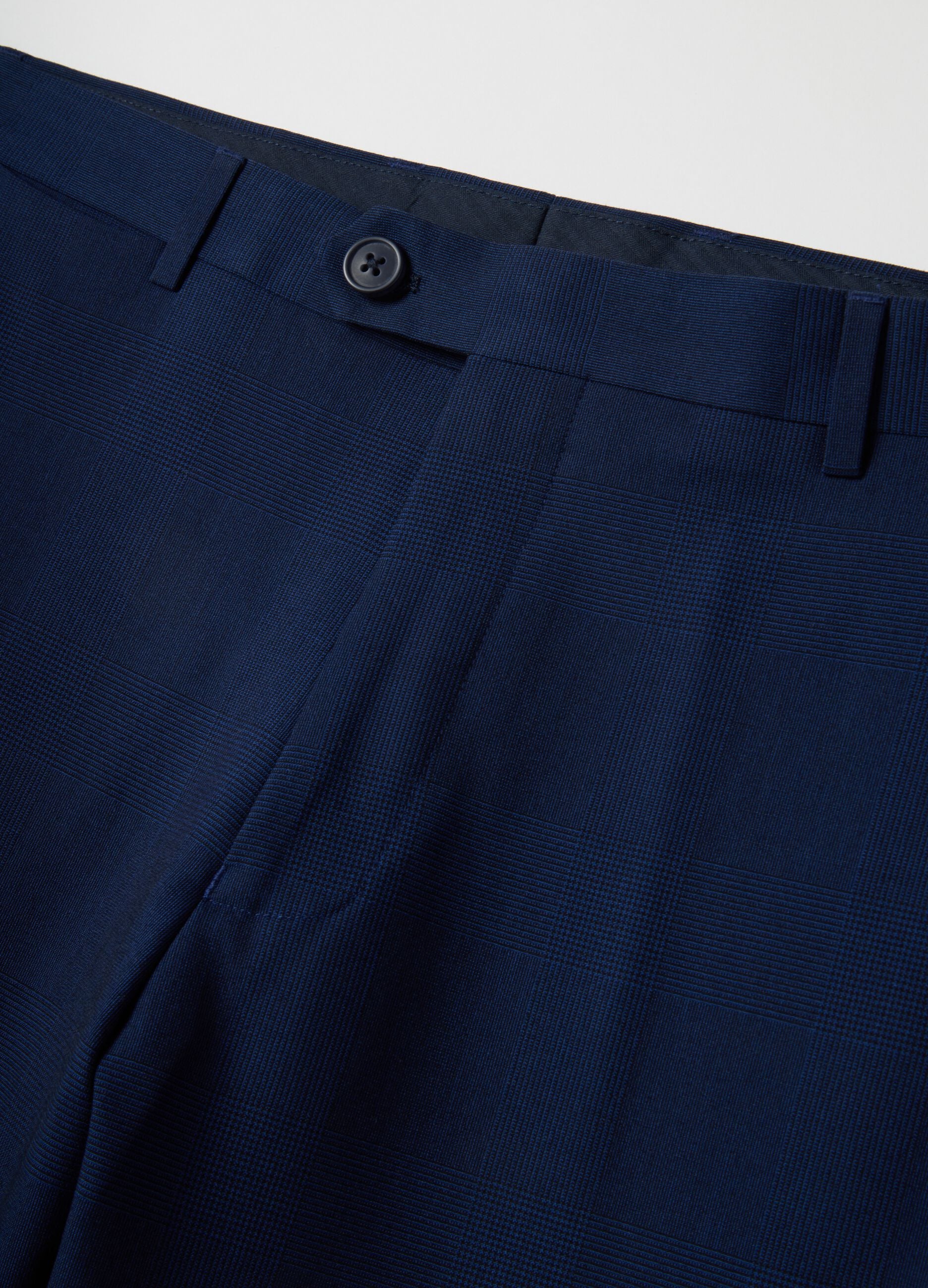 Blue Slim Fit Trousers