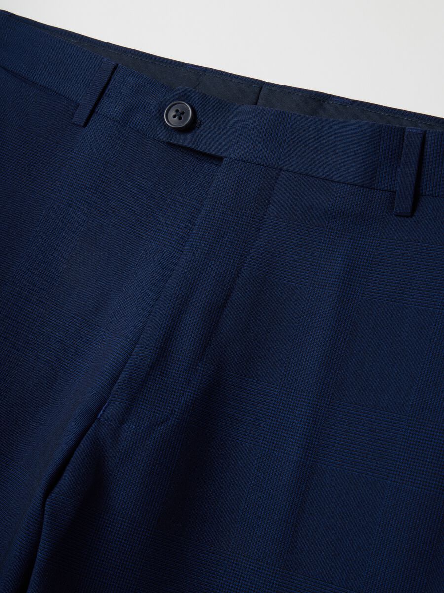 Blue Slim Fit Trousers_5
