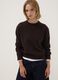 Brown stretch wool crew-neck jumper_0