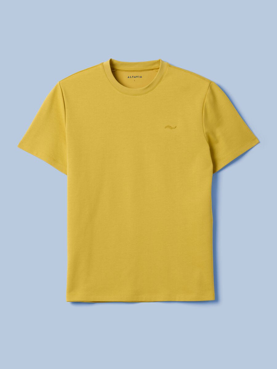 T-shirt gialla in misto cotone elasticizzato ALTAVIA SAILING_4