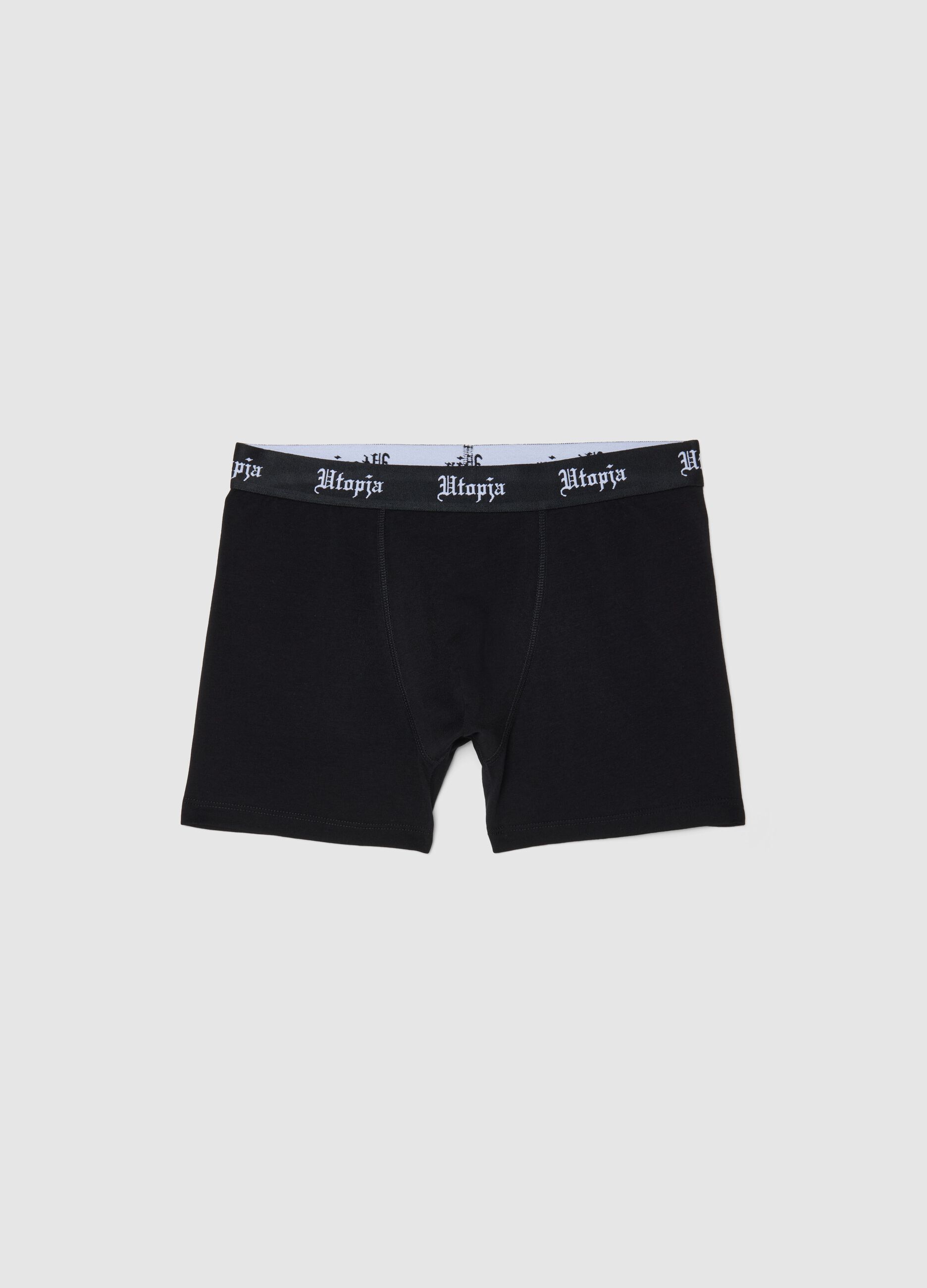 2-Pack Midi Boxer Briefs &ndash; Black