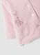 Pink hooded organic cotton-blend jacket with Minnie embroidery for baby girl_2